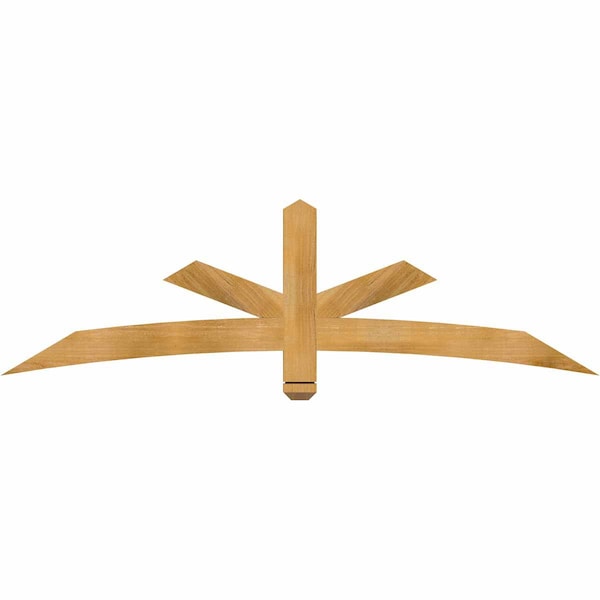 Ekena Millwork Alberta Rough Sawn Timber Gable Bracket, Western Red Cedar, 72"W x 21"H x 2"D x 4"F, 7/12 Pitch GBW072X21X0204ALB00RWR - main